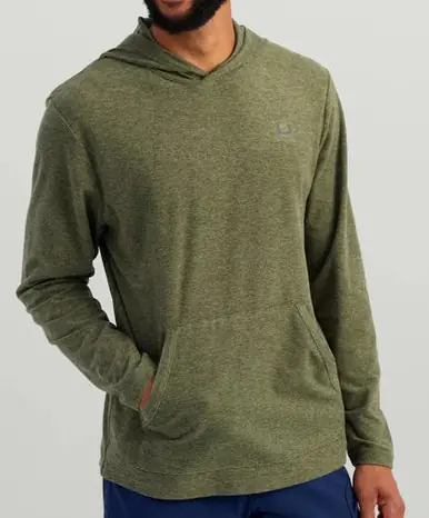 SALE HUK® Men's L/S Leeward Lightweight Fleece Hoodie - Sale Barn