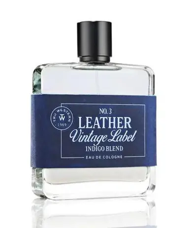 Tru Western® Men's No. 3 Leather Vintage Label Indigo Blend Cologne 3.4oz Spray - Accessories