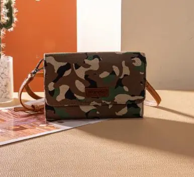 Montana West Wrangler® Camo Print Clutch/Crossbody Purse - Brands