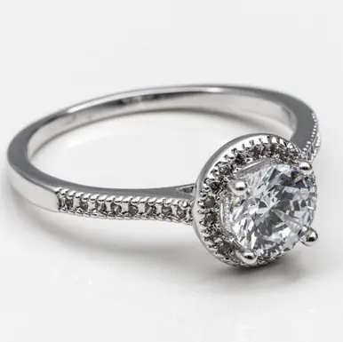 R.S. Covenant® Ladies' Round CZ Solitaire Ring - Accessories