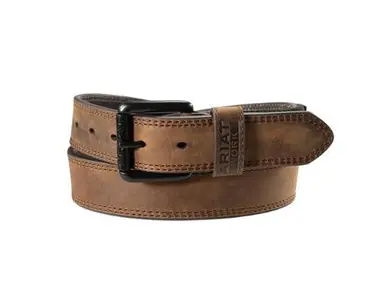 Ariat® Men's Brown Leather/Elastic Work Belt - Brands