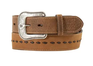 Ariat® Men's Brown Crazy Horse Bucklaced Belt - Brands