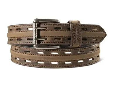Ariat® Men's Brown Double-Hole Work Belt