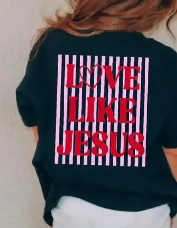 Buckin' Baby® Infant/Toddler Girls' S/S Black Love Like Jesus T-Shirt
