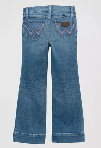 Wrangler Retro® Girls' Medium Wash Trouser Jeans in Nala - Kids