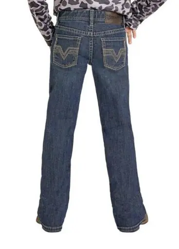 Rock & Roll Denim® Boys' Dark Wash Boot Cut Stretch Denim Jeans - Kids