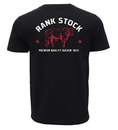 Hooey® Boys' S/S Black Charbray Rank Stock Pocket T-Shirt