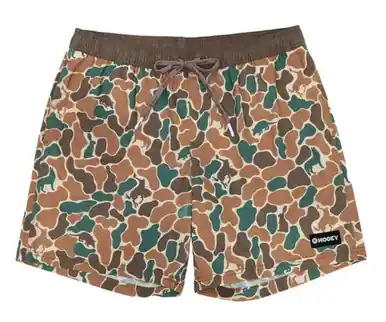 Hooey® Boys' Green/Brown Critter Camo Big Wake Board Shorts - Kids