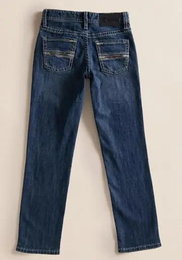 Rock & Roll Denim® Boys' Medium Wash Ladder Stitch Revolver Straight Leg Jeans - Kids