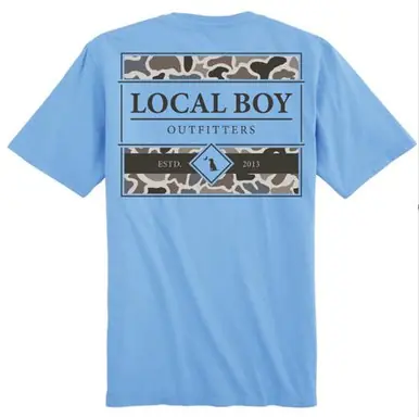 Local Boy® Youth S/S Washed Denim LCF Framed Fill T-Shirt