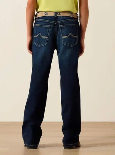 Ariat® Boys' B4 Relaxed Oliver Boot Cut Jeans in Pima - Kids