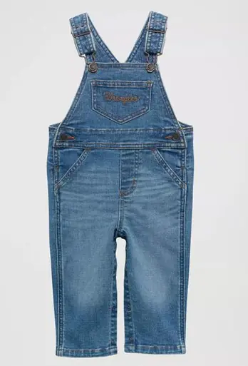 Wrangler® Infant/Toddler Girls' Denim Overalls in Kendra - Kids