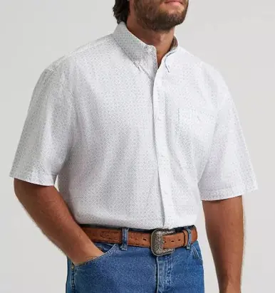 Wrangler® George Strait™ Men's S/S Kaleidoscope Print Button Shirt - Mens