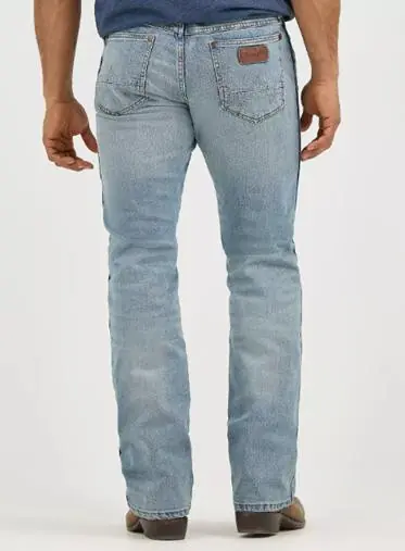 Wrangler Retro® Men's Slim Fit Boot Cut Jeans in BR Wash - Mens