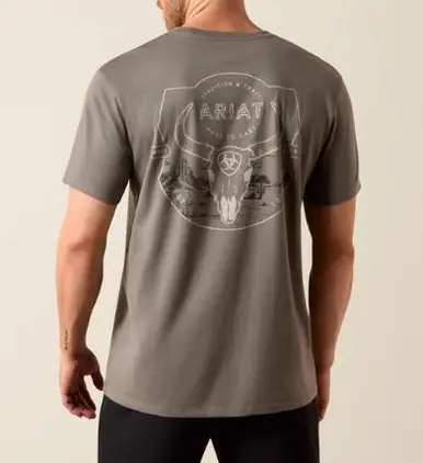 Ariat® Men's S/S Smoked Pearl Desert Badge Classic Fit T-Shirt