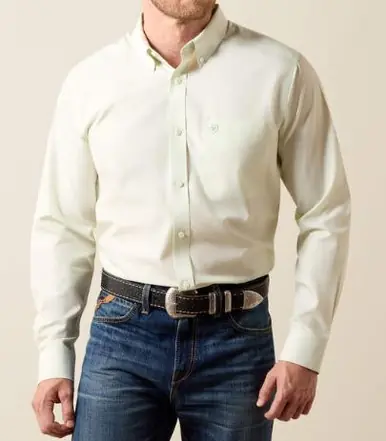 Ariat® Men's L/S Laurel Green WF Fitted Button Shirt - Brands