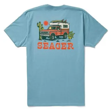 Seager® Men's S/S Ocean Breeze Blue Baja T-Shirt