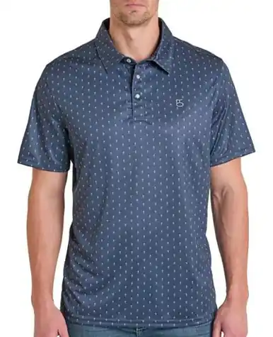 Panhandle Slim® Men's S/S Blue Arrow Performance Snap Polo Shirt - Mens