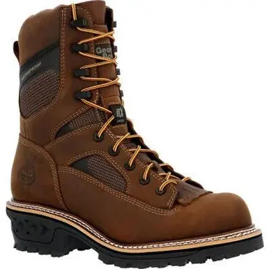 Georgia Boot® Men's LTX Logger 9" Composite Toe WP Work Boots - Footwear