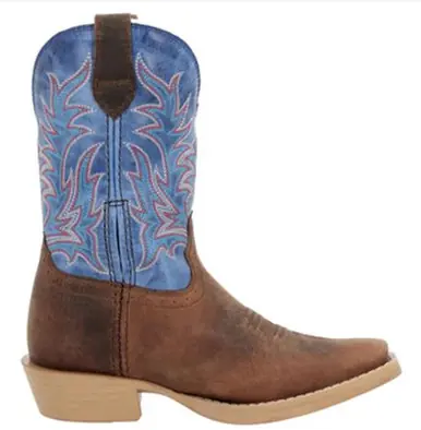 Durango® Kids' Driftwood/Lapis Blue Shyloh Cutter Toe Boots - Brands