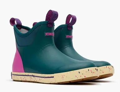 XTRATUF® Ladies' Transformative Teal Camp Ankle Deck Boots - Footwear
