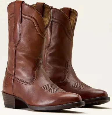 Ariat® Men's Honey Bee Brown Easton R Toe Western Boots - Footwear