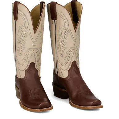 Tony Lama® Men's Brown/Beige Beau Arena Toe Boots - Footwear
