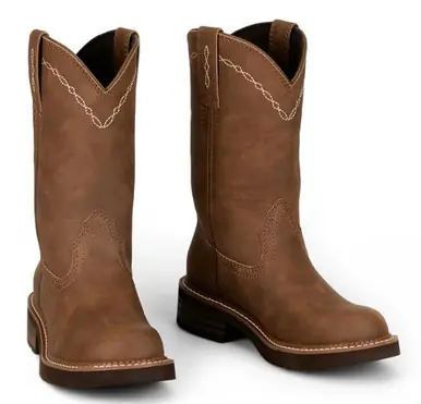 Justin® Ladies' Brown Lillie Gypsy 10" Round Toe Boots - Footwear