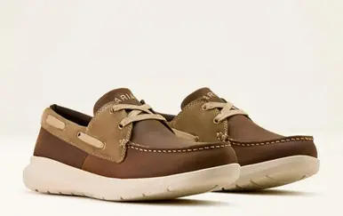 Ariat® Men's Distressed Brown Hilo Shore Shoes - Brands