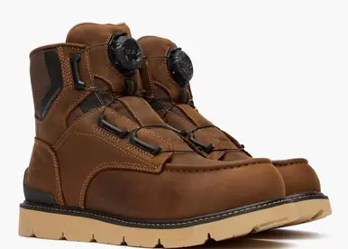 Georgia Boot® Men's Carbon Flex Wedge BOA Moc Carbon Toe Work Boots - Footwear