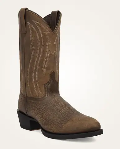 Laredo® Men's Brown Mav Round Toe Western Boots - Footwear