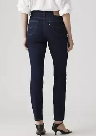 Levi's® Ladies' 724 HR Straight Leg Jeans in Cast Shadows Dark Wash
