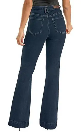 Rock & Roll Denim® Ladies' Dark Wash HR Carpenter Pocket Trouser Jeans