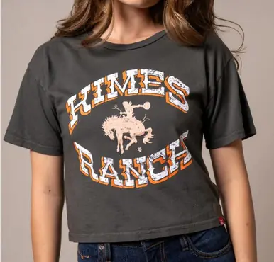 Kimes Ranch® Ladies' S/S Lucky B Bucking Cropped T-Shirt