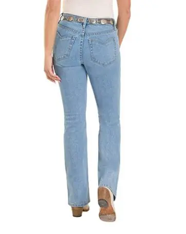 Rock & Roll Denim® Ladies' Light Wash Notched Back Pocket MR Boot Cut Jeans