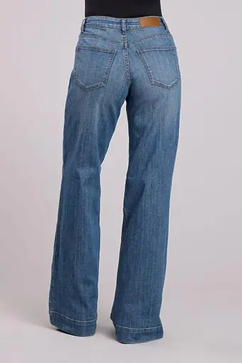 Tin Haul® Ladies' Stella MR Wide Leg Jeans