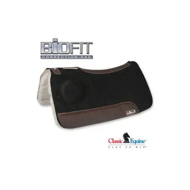 Classic Equine® Fleece Bottom Biofit Correction Saddle Pad 1" - Tack