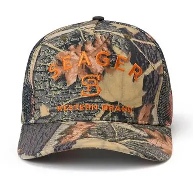 Seager® Branded Trucker Snapback Cap - Hats