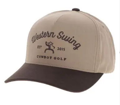 Hooey® Tan/Brown Western Swing Cowboy Golf Cap - Hats