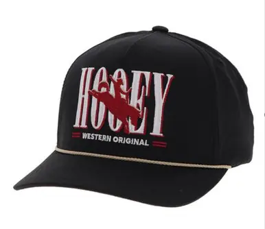 Hooey® Black Wild Ride Bronc with Rope Cap - Brands