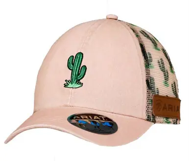 Ariat® Girls' Pink/Cactus PonyFlo Cap - Brands
