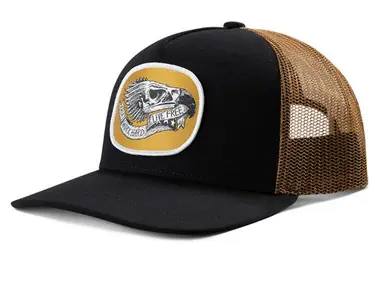 Ariat® Black/Gold Eagle Skull Patch Cap - Hats