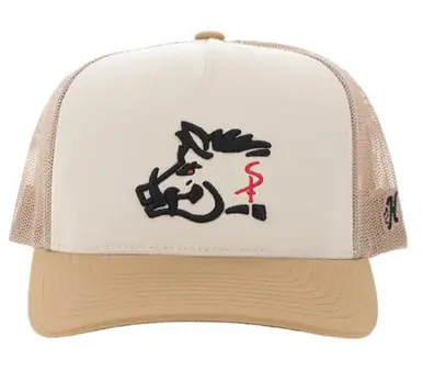 Hooey® Tan Sniper Pig Cap - Hats