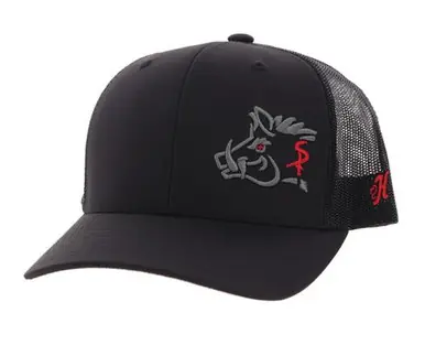 Hooey® Black Sniper Pig Cap - Hats