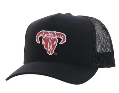 Hooey® Black/Red Bad Company Rodeo Snapback Cap - Brands