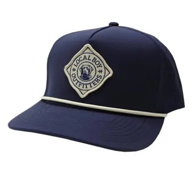 Local Boy® Navy Diamond Lab Perforated Rope Cap - Hats