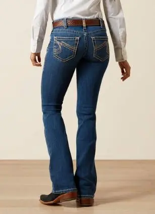 SALE Ariat® Ladies' MR Joanna Dark Wash Boot Cut Jeans - Sale Barn