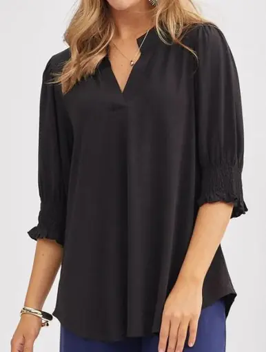SALE Dear Scarlett® Ladies' 3/4 Sleeve Smock Blouse - Sale Barn