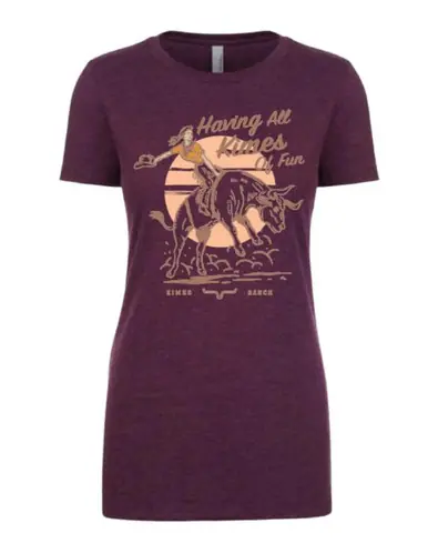 SALE Kimes Ranch® Ladies' S/S Plum All Kimes Of Fun T-Shirt