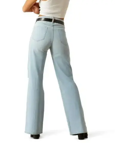 SALE Ariat® Ladies' Light Wash UHR Tomboy Wide Leg Distressed Jeans in Zuma - Sale Barn